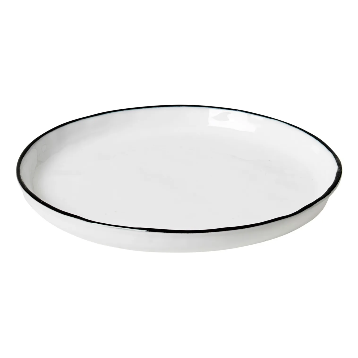 Broste Copenhagen White Salt Porcelaine Plate