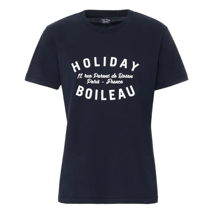 Boileau Holiday T-shirt | Navy blue- Product image n°0