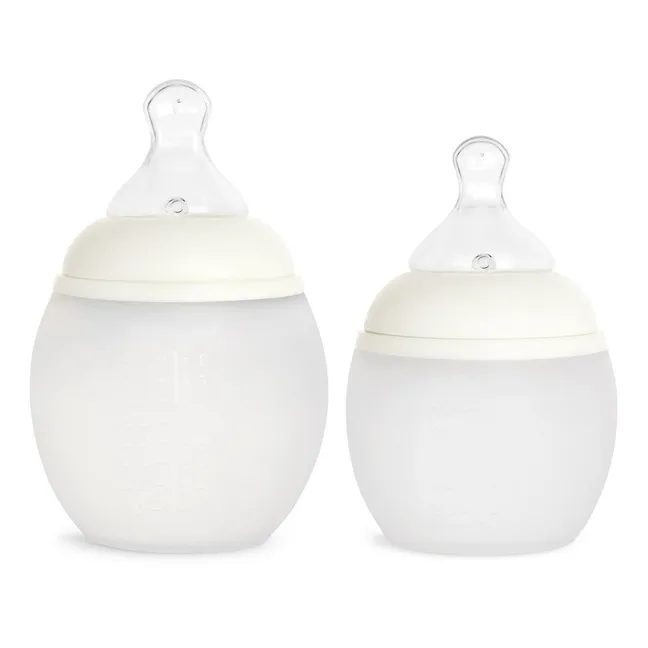 Fläschchen aus medizinischem Silikon und physiologischer Schnuller