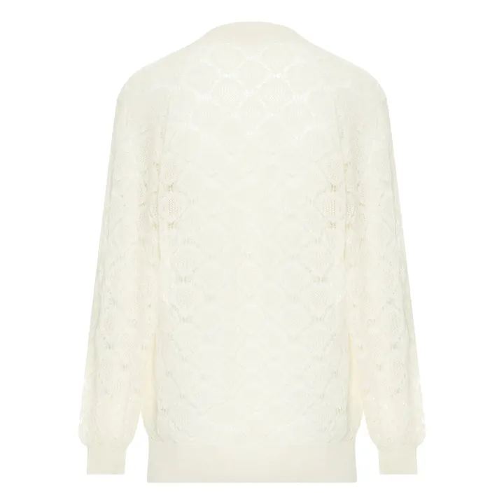 Pullover Alpaga | Bianco- Immagine del prodotto n°5