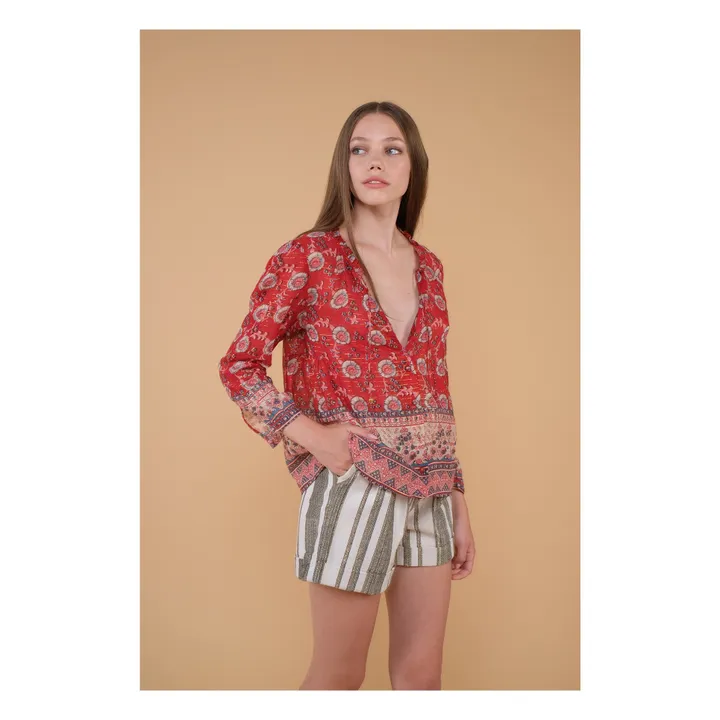 Camicia Papaya - Collezione Donna -  | Rosso- Immagine del prodotto n°1