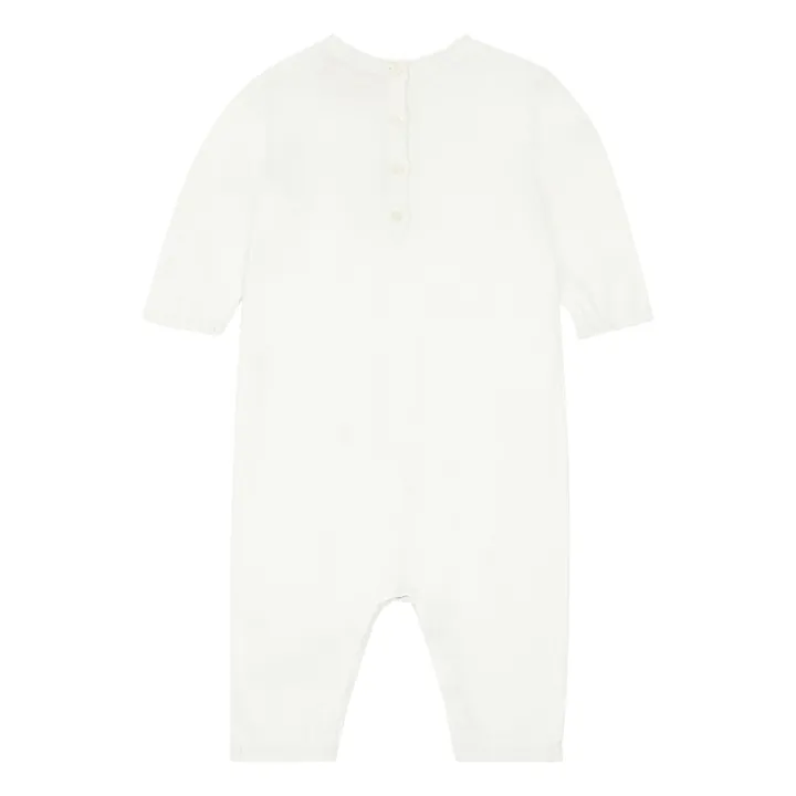 Combinaison Coton Cerises | Ecru- Image produit n°2