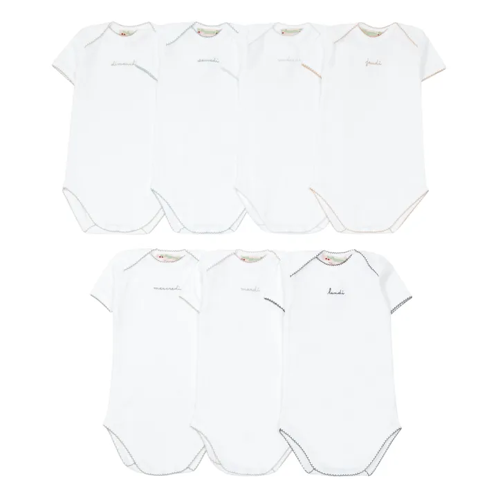 Day of the week bodysuits | White- Product image n°0