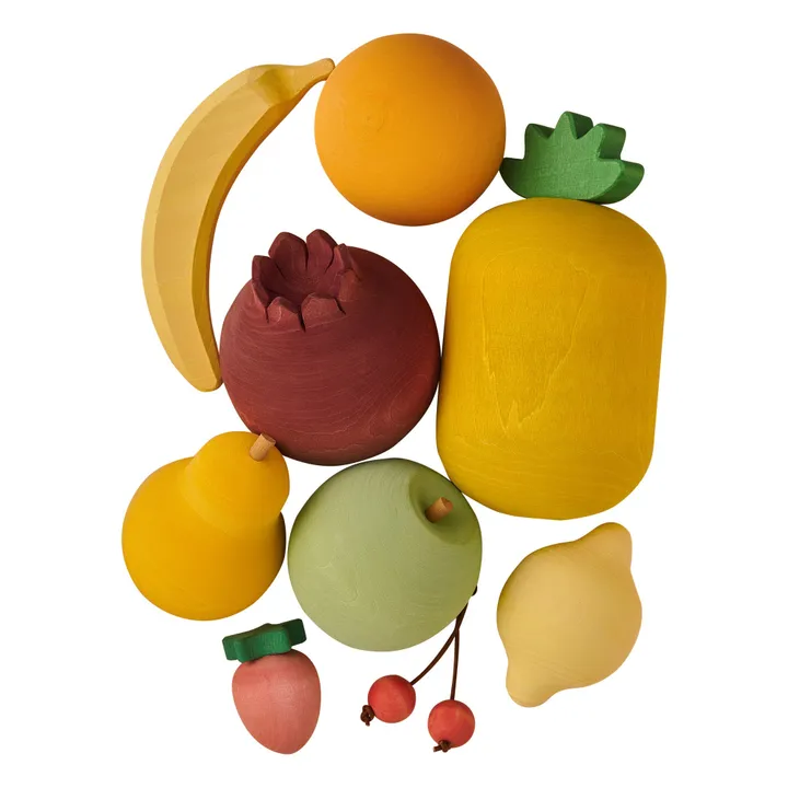 Früchte-Set aus Holz - Produktbild Nr. 0