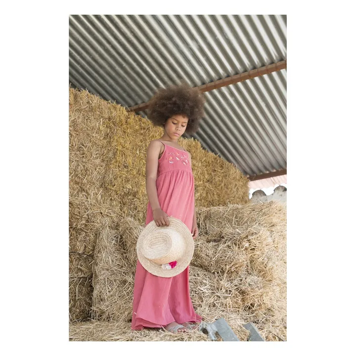 Lana long dress | Brick red- Product image n°1