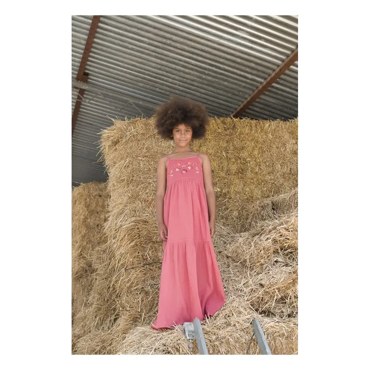 Lana long dress | Brick red- Product image n°2