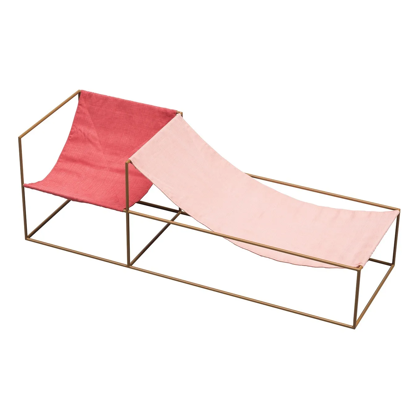 Valerie Objects Multicoloured Duo Seat, Linen, Muller Van Severen