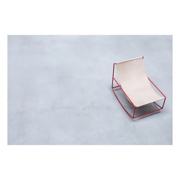 Fauteuil en cuir Rocking Chair- Image produit n°2