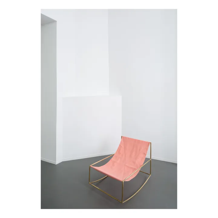 Fauteuil en lin Rocking Chair- Image produit n°1