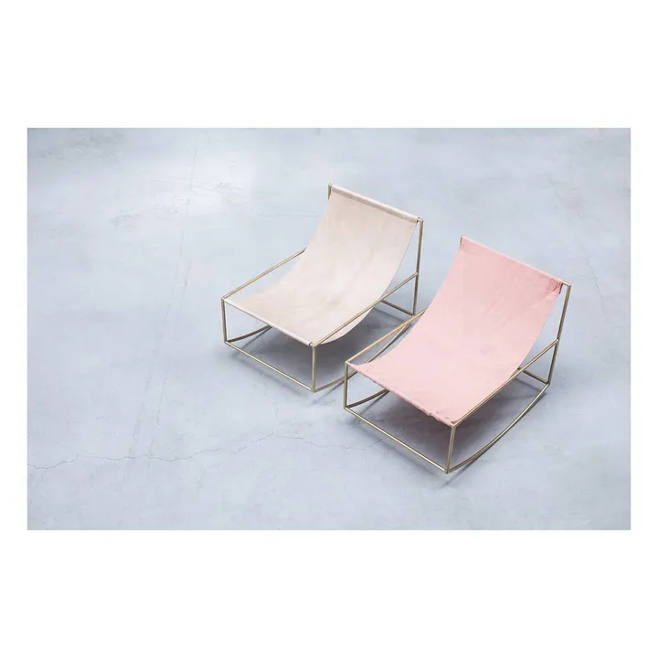 Fauteuil en lin Rocking Chair- Image produit n°3