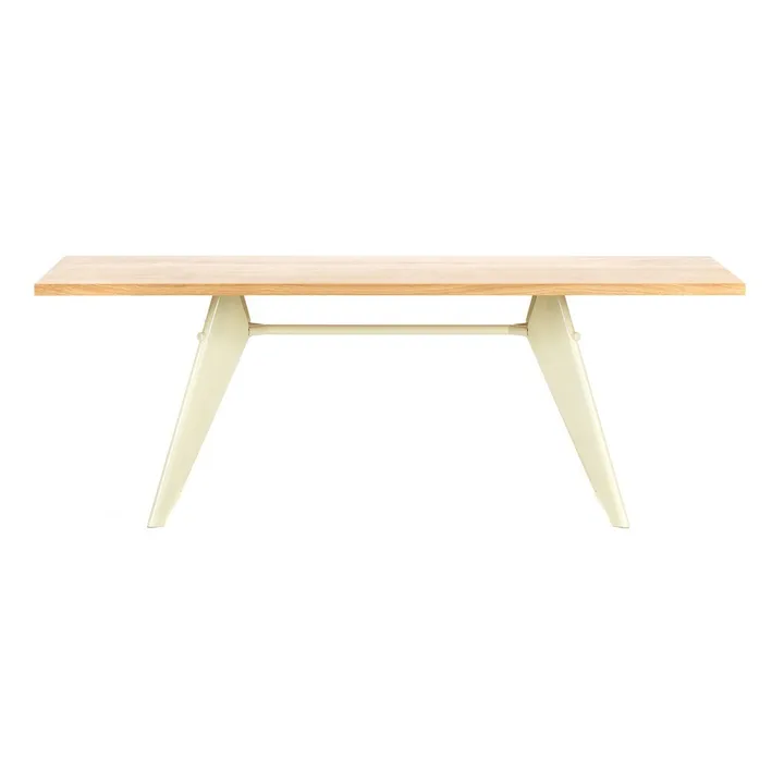 Table EM - piètement Écru - Jean Prouvé | Chêne- Image produit n°0