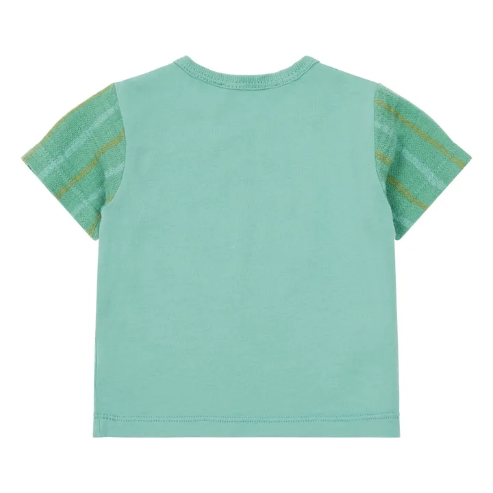 Camiseta Algodón Biológico Teo | Verde- Imagen del producto n°2