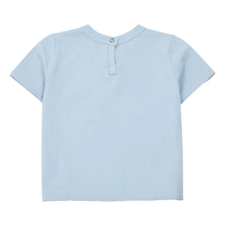 T-Shirt mit Tasche | Hellblau- Produktbild Nr. 2