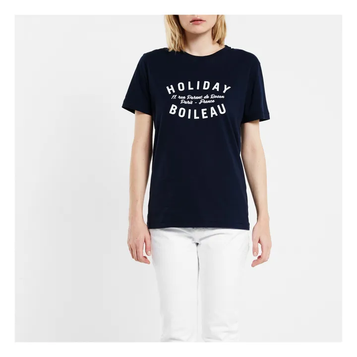 Boileau Holiday T-shirt | Navy blue- Product image n°3