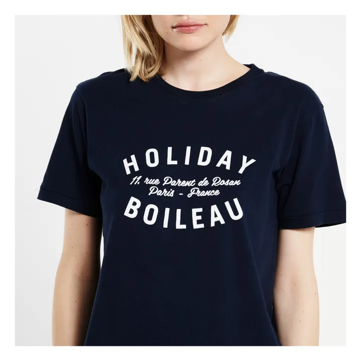 Boileau Holiday T-shirt | Navy blue- Product image n°4