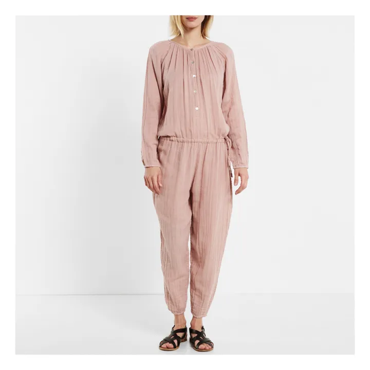 Naia Buttoned Jumpsuit - Women's Collection | Dusty Pink S007- Product image n°1
