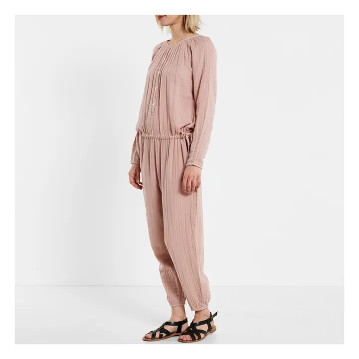Naia Buttoned Jumpsuit - Women's Collection | Dusty Pink S007- Product image n°2
