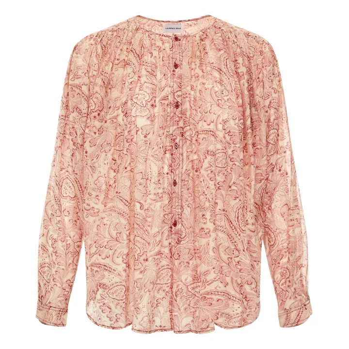 Cigar printed blouse | Red- Product image n°0