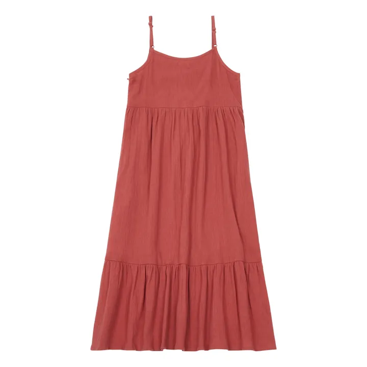 Lana long dress | Brick red- Product image n°4