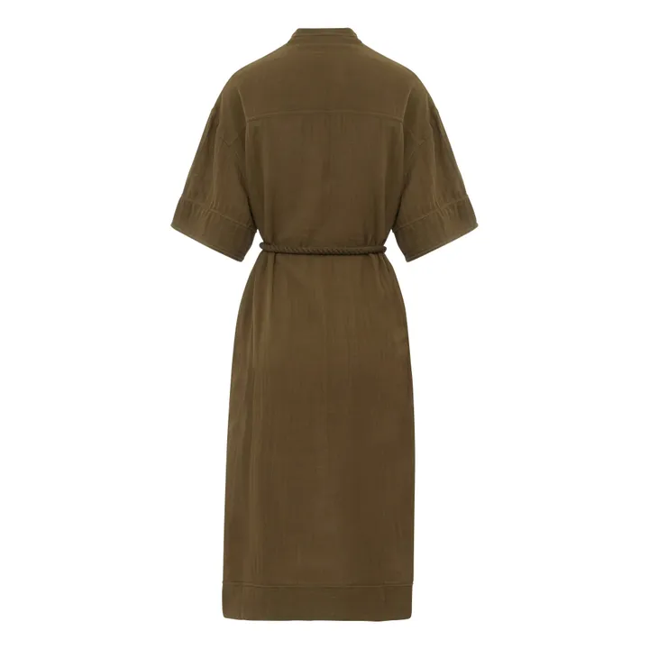Val Dress | Taupe brown- Product image n°5