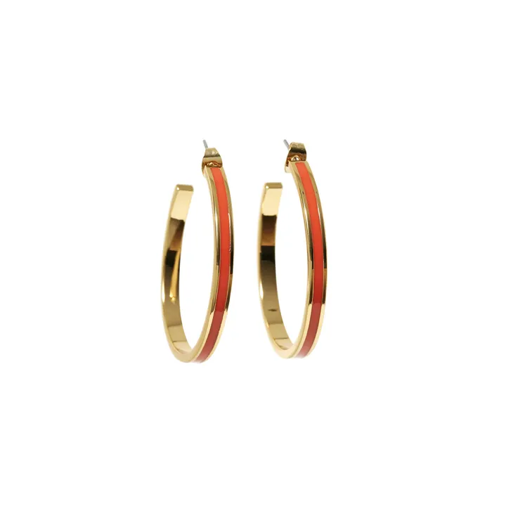 Bangle earrings | Orange- Product image n°0