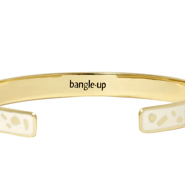 Lucy adjustable bangle | White