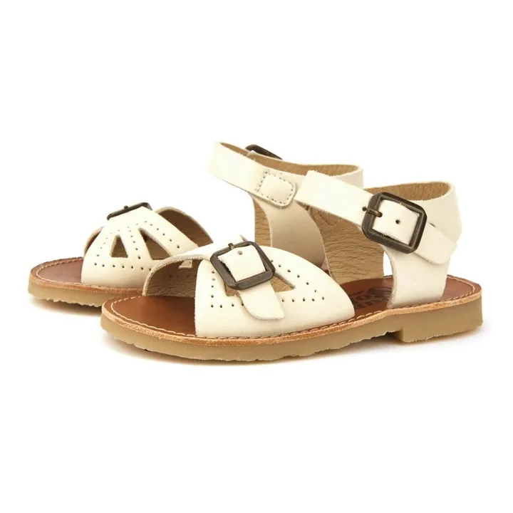 Sandali cuoio Pearl | Ecru- Immagine del prodotto n°3