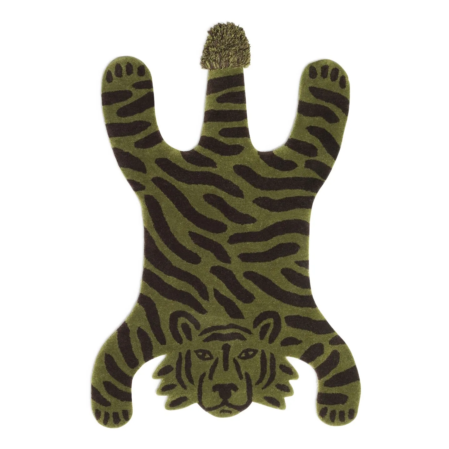 Ferm Living Kids Khaki Safari Tiger Tufted Rug 160X120 Cm
