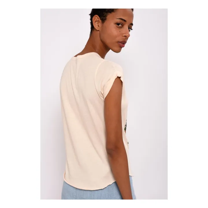 T-Shirt Tova aus Bio-Baumwolle  | Cremefarben- Produktbild Nr. 3