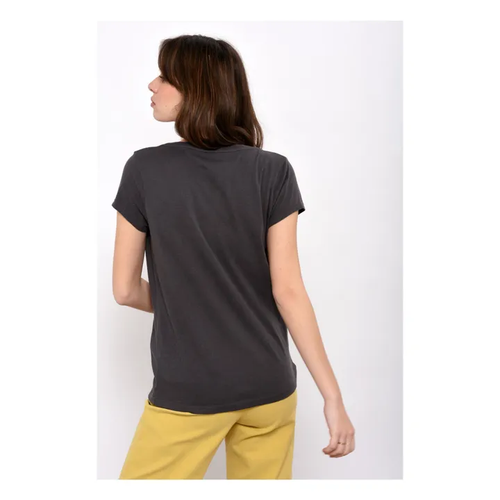 T-Shirt Tonton aus Bio-Baumwolle | Kohle- Produktbild Nr. 3