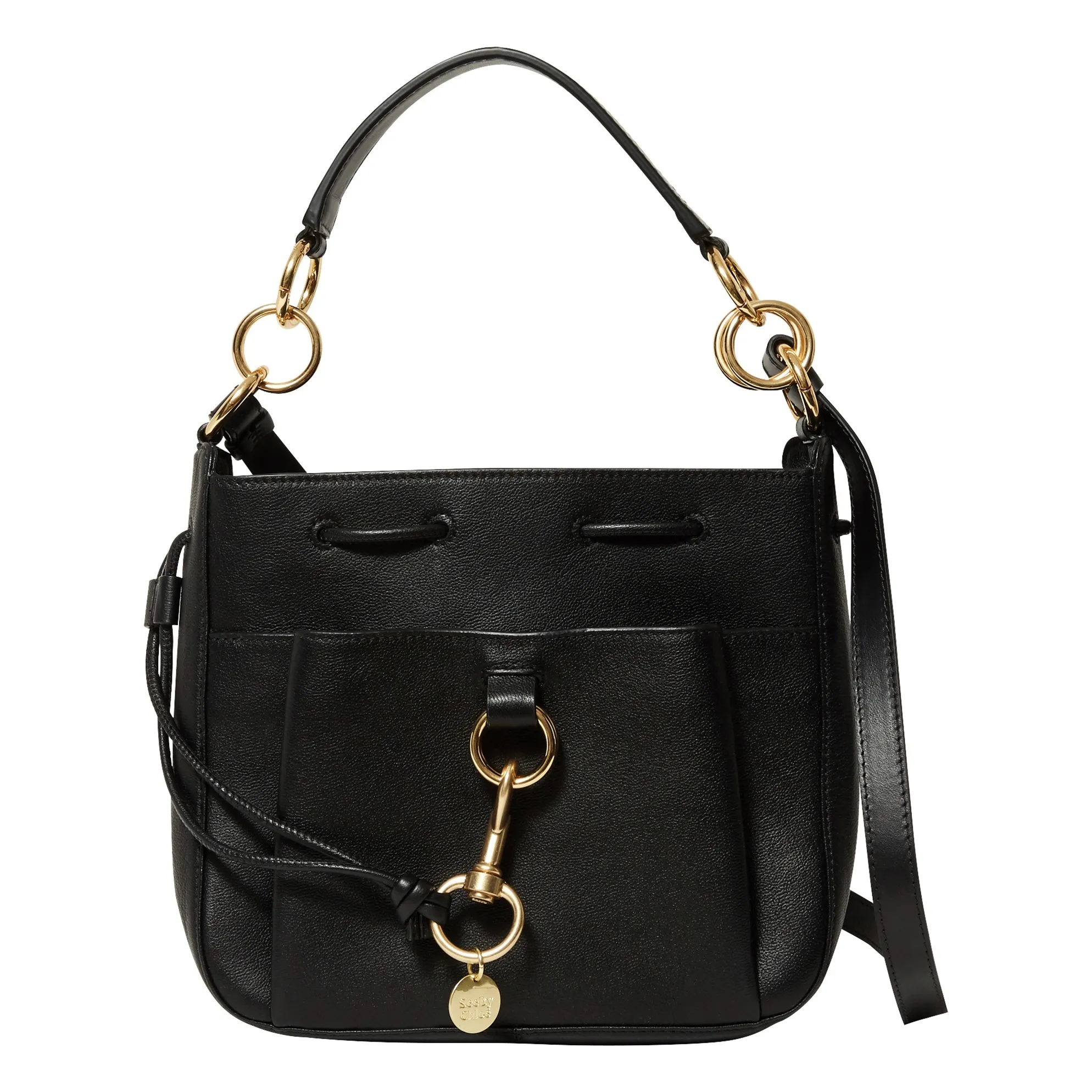 See by Chloé - Leather bucket bag - Black | Smallable