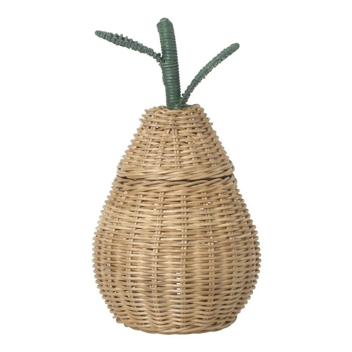 Ferm Living Kids Natural Pear Woven Basket