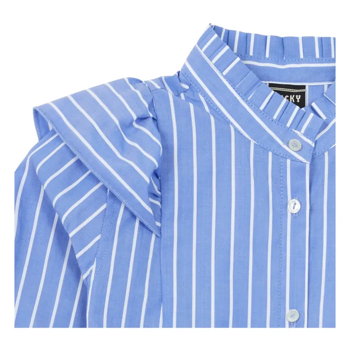 Camicia a righe  | Azzurro- Immagine del prodotto n°1
