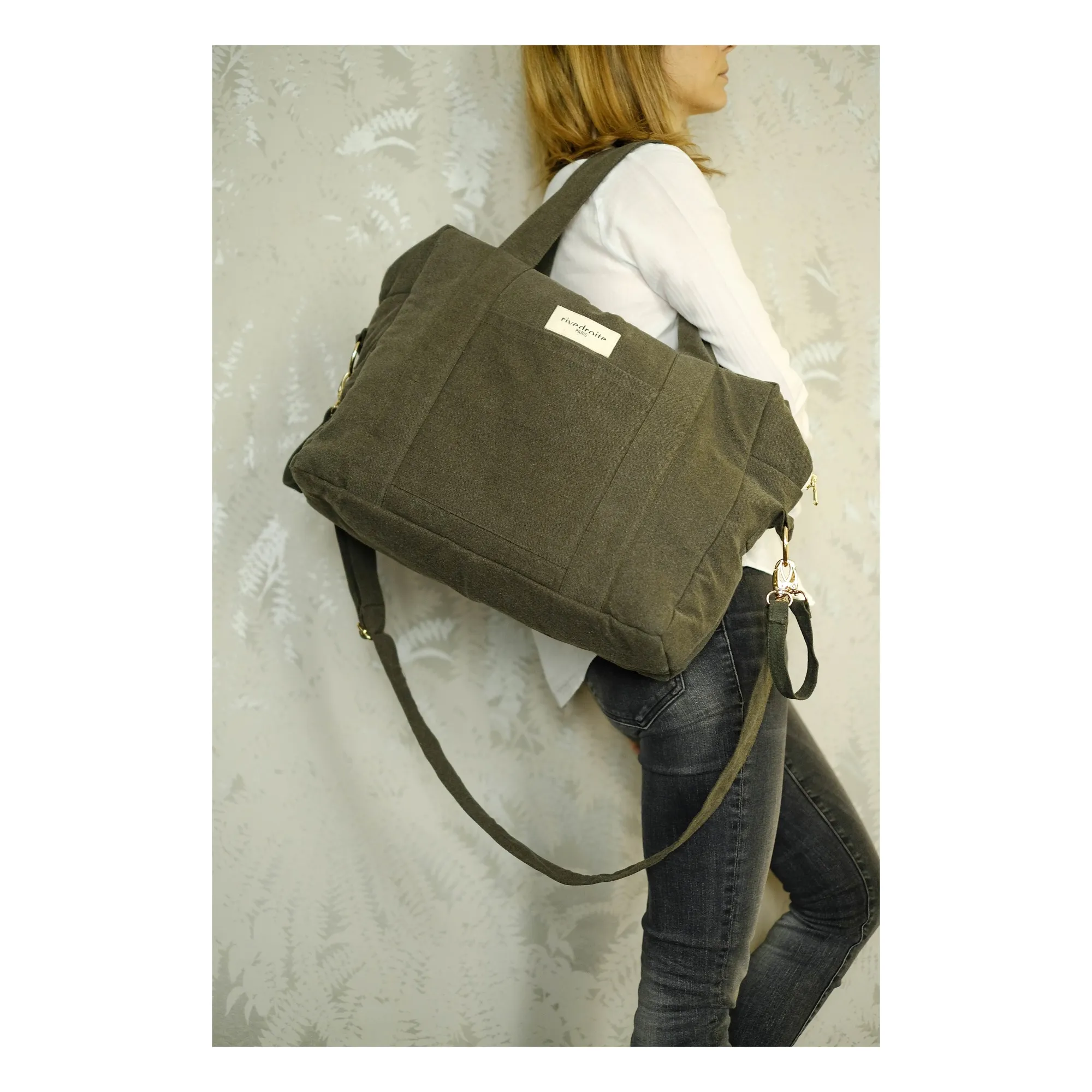 rivedroite - Sac à langer Darcy en coton recyclé (rivedroite) - Image 1