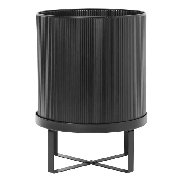 Bau steel plant pot | Black- Product image n°0