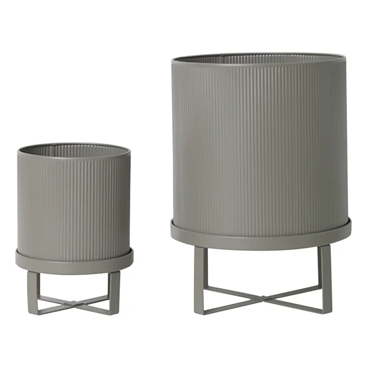 Macetera de acero Bau | Gris Claro- Imagen del producto n°3