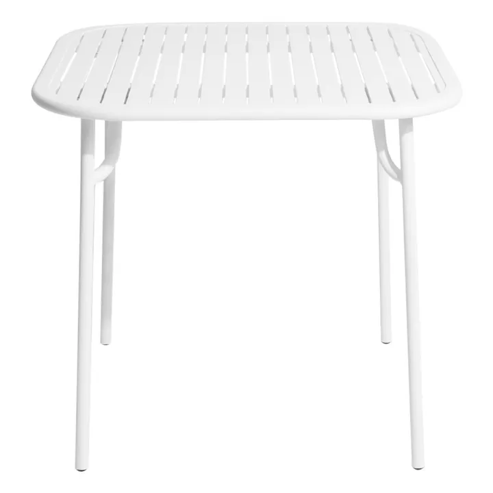 Table carrée Week-end - 4 places | Blanc- Image produit n°2