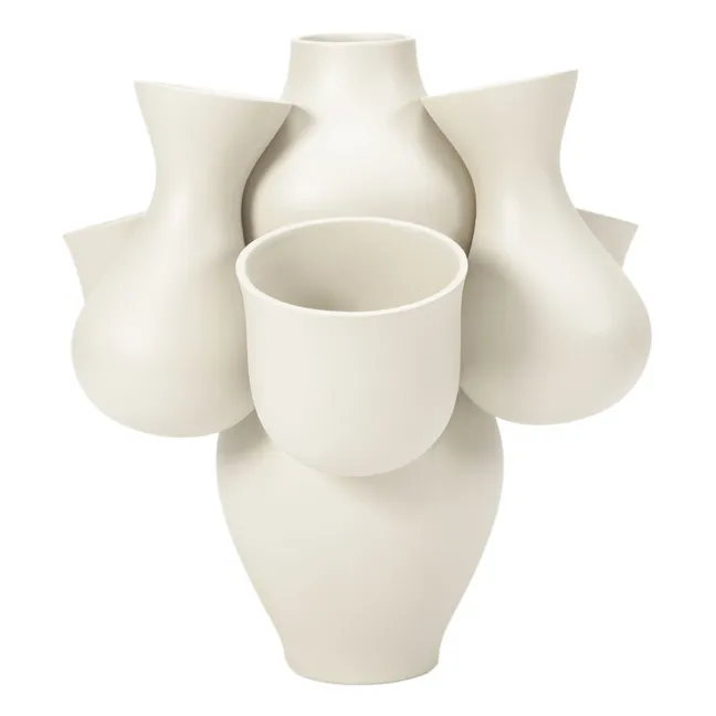 Vaso in ceramica Qucha, Jean-Baptiste Fastrez | Crema