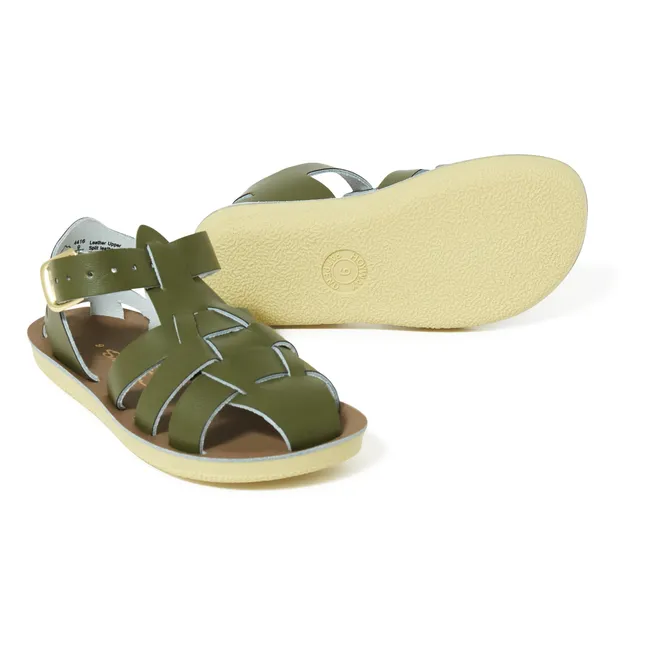 Shark Sandals in Waterproof Leather | Khaki