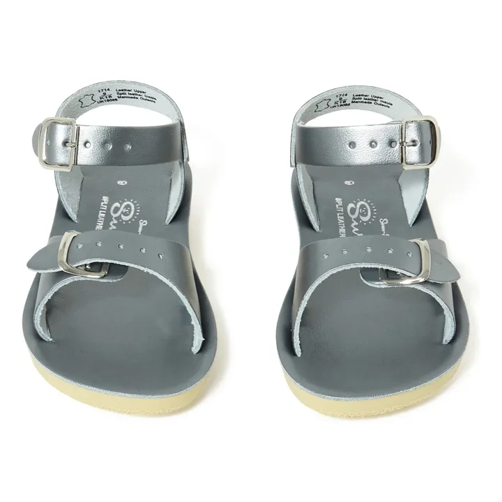 Sandales Cuir Waterproof Surfer | Argenté- Image produit n°4