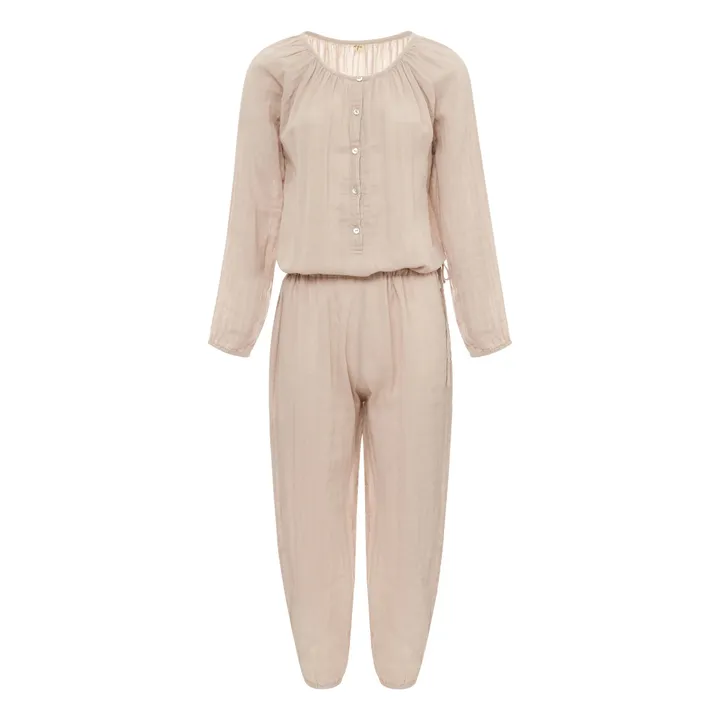 Naia Buttoned Jumpsuit - Women's Collection | Powder pink- Product image n°0