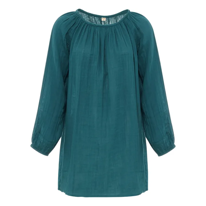 Nina Short Dress - Women's Collection | Teal Blue S022- Product image n°0