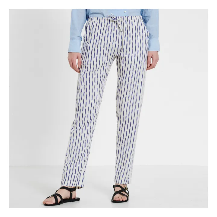 Print trousers - Women's Collection -  | Light Blue- Product image n°2