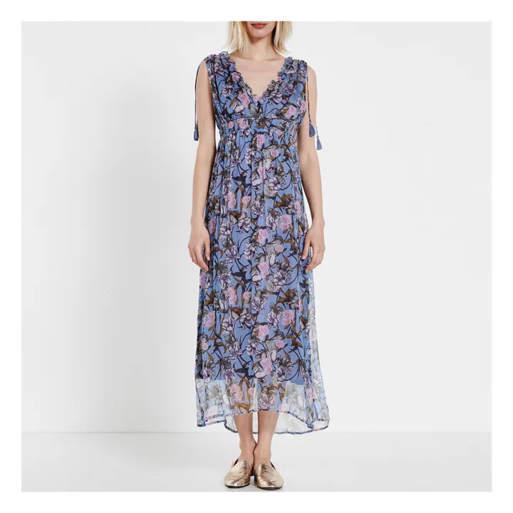 Kleid Plumeria- Damenkollektion  | Blau- Produktbild Nr. 1