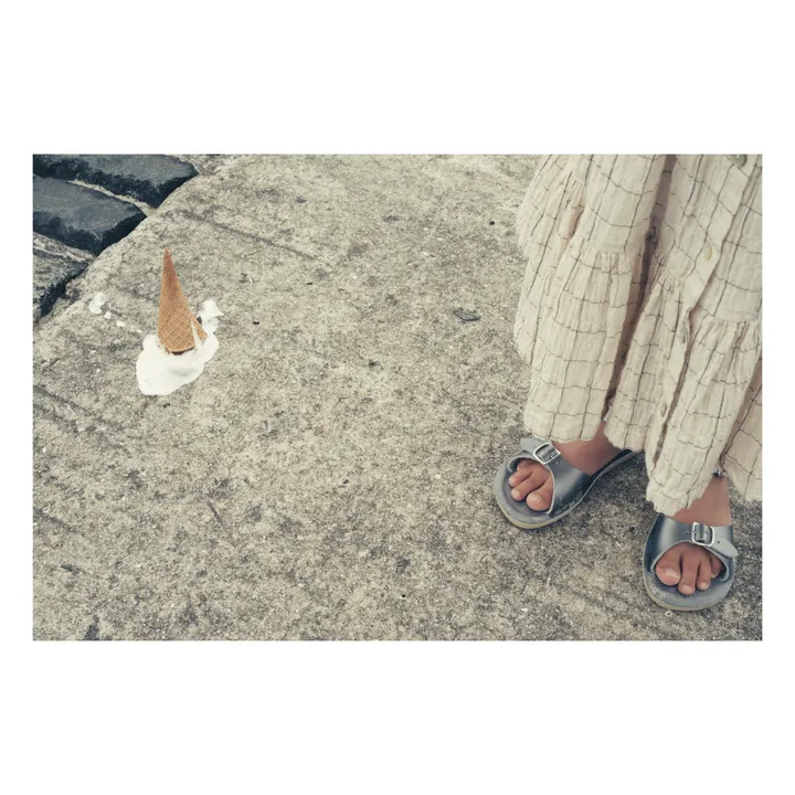 Sandales Cuir Waterproof Surfer | Argenté- Image produit n°1