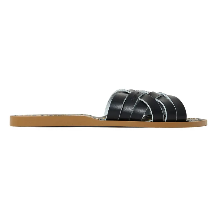 Retro Slide Sandalen- Damenkollektion  | Schwarz- Produktbild Nr. 0