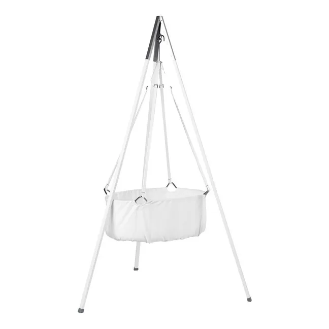 Berceau suspendu complet avec trépied 83x50 cm | Blanc