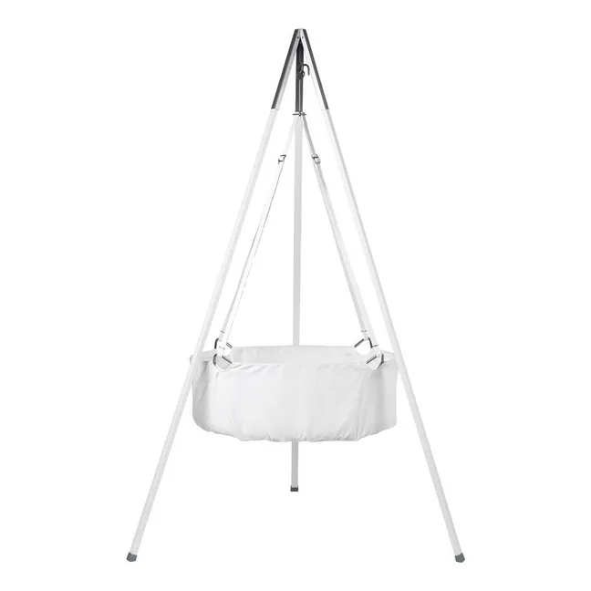 Berceau suspendu complet avec trépied 83x50 cm | Blanc