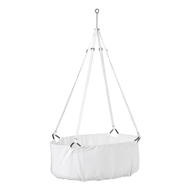 Berceau suspendu complet avec trépied 83x50 cm | Blanc