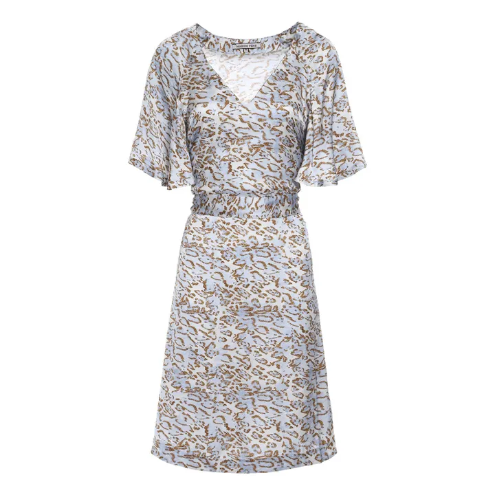 Kleid Leopard | Hellblau- Produktbild Nr. 0